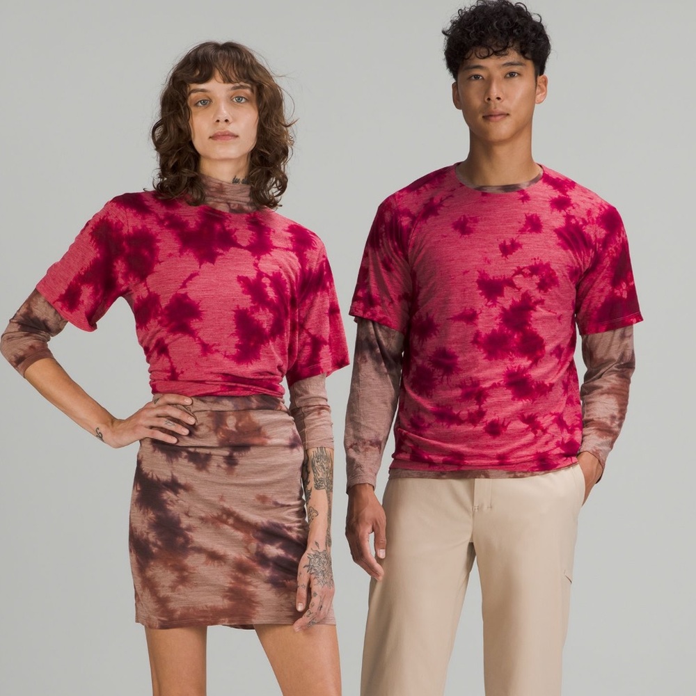 Lululemon Lab Wool Blend Tie Dye T Shirt *Online Only